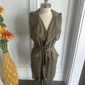 Staccato Military Green 3/4 Wrap Duster Vest